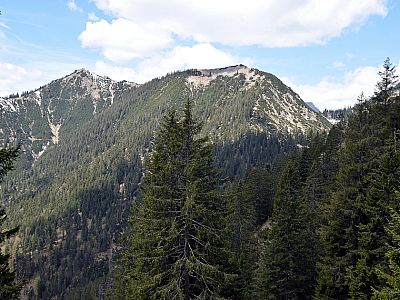 Der Hohe und der Vordere Ziegspitz im Westen