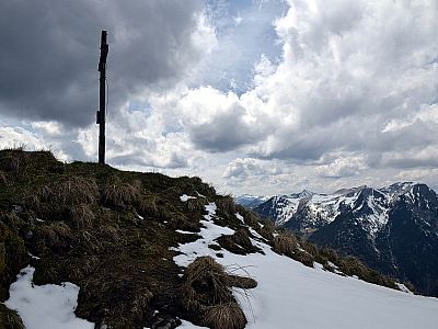 Das Gipfelkreuz des Hirschbichel