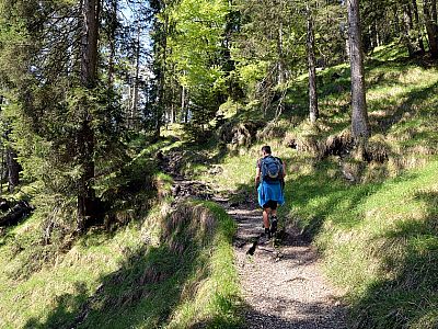 Schnell gewinnen wir an Höhe