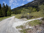 ... und biegen letztendlich hier rechts auf den steileren Pfad nach Norden ein.