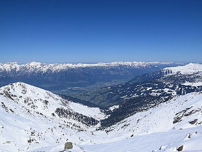 Der Ausblick Richtung Jenbach ins Inntal