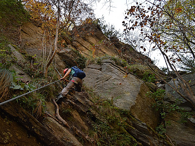 Teilweise sind die Passagen etwas lehmig