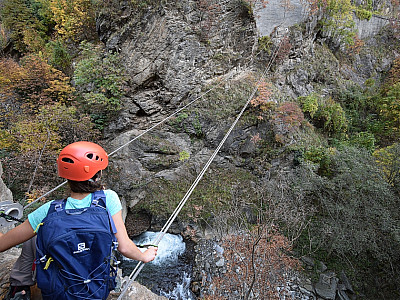 In schwindelerregender Höhe ...