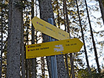 ...und folgen der Beschilderung Richtung Mitterhütte und Hochalm