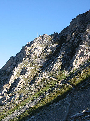 80 Höhenmeter Kletterei über gut gesicherten Fels