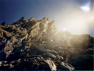 Bizarre Felsformationen...