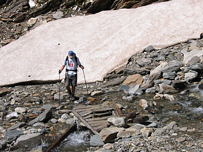 Einige Bäche sind zu überqueren
