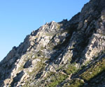 80 Höhenmeter Kletterei über gut gesicherten Fels
