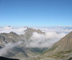 Blick zurück in Richtung Pfunderer Berge