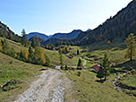 Blick zurück zu den Thoraualmen