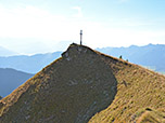 Blick vom Neben- zum Hauptgipfel