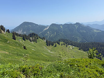 Links im Bild zeigt sich der Hochfelln