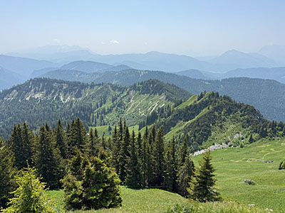 Blick über die Hasenpoint zum Hochsattel