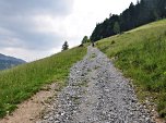 Auf einem Schotterweg...