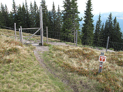 Hier beginnt der alternative Abstieg