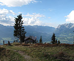 Blick von der Kapelle zum Heinrich-Kiener-Haus