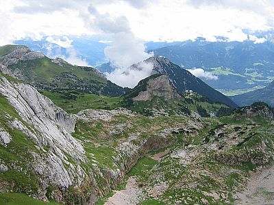 Blick zur Erfurter Hütte