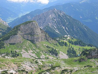 Blick zur Seilbahnstation