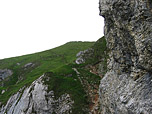 Bergauf Richtung Streichkopf