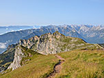 Blick zurück über den finalen Aufstieg