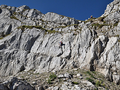 Noch einmal werden unsere Kletterkünste auf die Probe gestellt