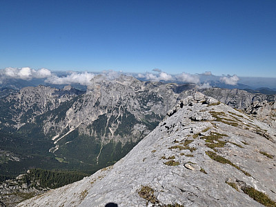 Über der Reiter Alpe zeigen sich erste Wolken