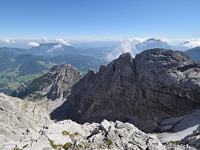 Die Blaueisspitze links von uns