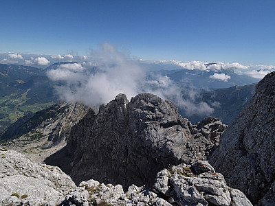 Die Blaueisspitze ist nun schon deutlich unter uns