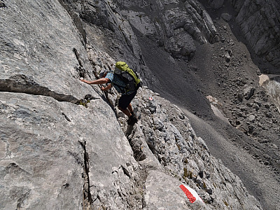 ... die letzten Meter in das Ofental, ...