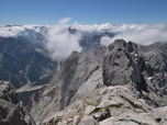 Beeindruckend, der Blick am Schönwandeck vorbei ins Wimbachgries
