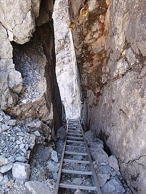 Die Leiter nehmen wir diesmal von oben