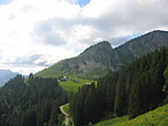 Blick zur Schönfeldalm