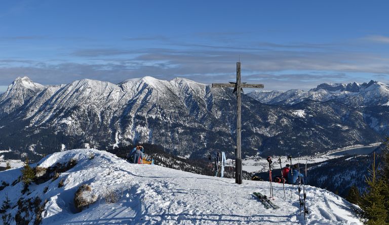 Hochplatte (1813 m) bei Achenkirch als Skitour über die Falkenmoosalm