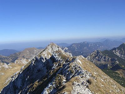Gipfelkreuz in Sicht