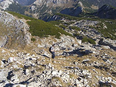 Auf dem Weg nach unten