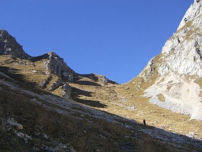 ...bis zur Einsattelung
