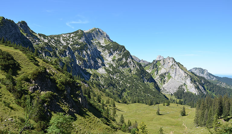 Hochplatte (2082 m) von der Kenzenhütte