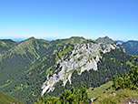 Blick zu Grubenkopf, Feigenkopf und Klammspitze