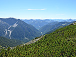 Blick über den Plansee zu den Lechtaler Alpen...