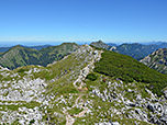 Blick zurück zum Vorgipfel