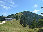 ...und passieren die Grassauer Alm
