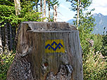 Markierung des SalzAlpenSteigs