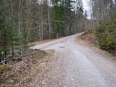 Hier biegen wir scharf links ab