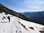 Das Kaisergebirge, links im Bild  die Bergwachthütte