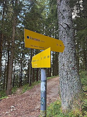 Wir orientieren uns weiter in Richtung Feichteck