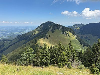 Blick vom Feichteck zur Hochries