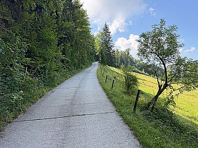 ...zu einem Fahrweg