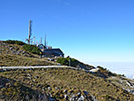 Die Bergstation der Hochriesbahn