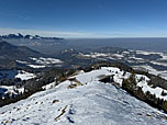 Blick hinunter zur Seitenalm