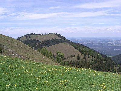 Im Hintergrund der Farrenpoint, davor der Mitterberg